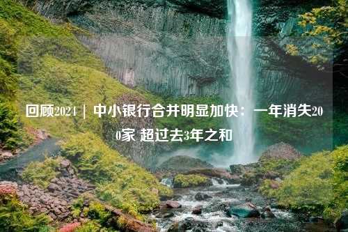 回顾2024 | 中小银行合并明显加快：一年消失200家 超过去3年之和