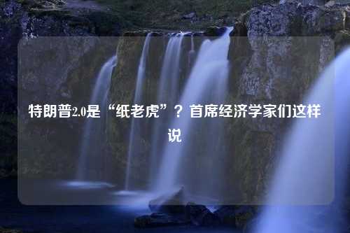 特朗普2.0是“纸老虎”？首席经济学家们这样说